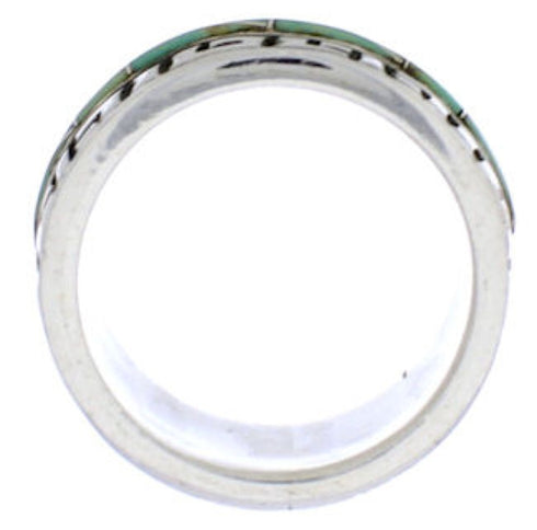 Turquoise And Silver Ring Size 6 TX38536