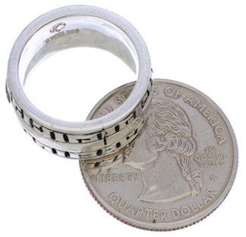 Turquoise And Silver Ring Size 6 TX38536