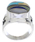Multicolor Inlay Silver Ring Size 5-1/2 TX38698
