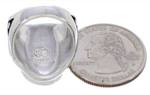 Genuine Sterling Silver Multicolor Southwest Ring Size 5-3/4 TX38721