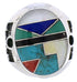 Authentic Sterling Silver Multicolor Southwest Ring Size 5-1/4 TX38725