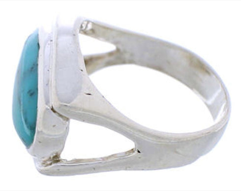 Silver Southwest Turquoise Jewelry Ring Size 5-1/2 TX39752