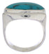 Silver Southwest Turquoise Jewelry Ring Size 5-1/2 TX39752