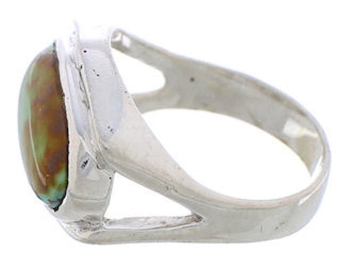 Turquoise Southwest Sterling Silver Ring Size 5-3/4 TX39822