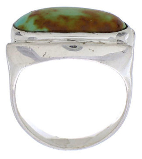 Turquoise Southwest Sterling Silver Ring Size 5-3/4 TX39822