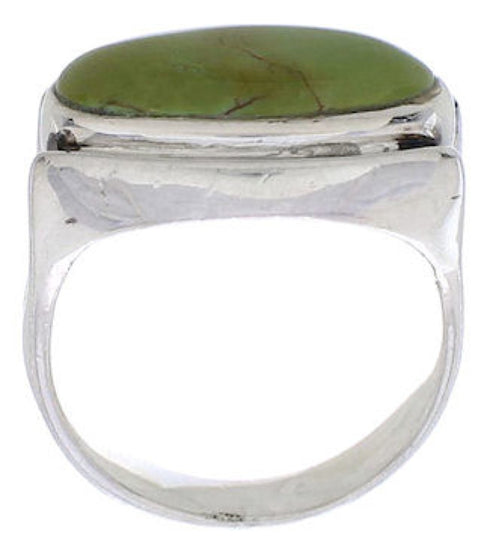 Turquoise Southwestern Silver Jewelry Ring Size 6-1/4 TX39832