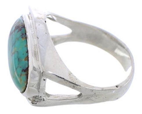 Turquoise Sterling Silver Southwest Jewelry Ring Size 4-3/4 TX39843