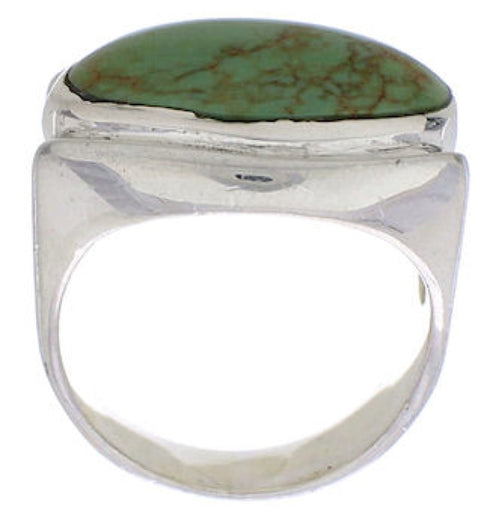 Turquoise Silver Jewelry Southwestern Ring Size 5-1/4 TX39882