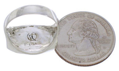 Turquoise Sterling Silver Jewelry Ring Size 7-1/4 TX39887