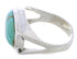 Southwest Turquoise And Silver Ring Size 7-3/4 TX39899