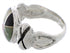 Multicolor Inlay Sterling Silver Ring Size 5-1/4 TX40059