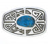 Native American Birds Eye Turquoise Water Wave Belt Buckle EX22897