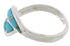 Southwest Sterling Silver Turquoise Ring Size 5-1/4 AX87739