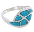 Turquoise Southwest Sterling Silver Ring Size 6-3/4 WX40965