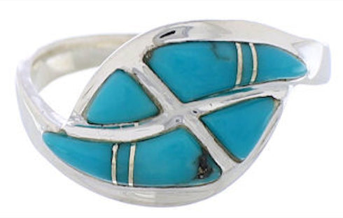 Turquoise Southwest Sterling Silver Ring Size 6-3/4 WX40965