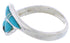 Turquoise Southwest Sterling Silver Ring Size 6-3/4 WX40965