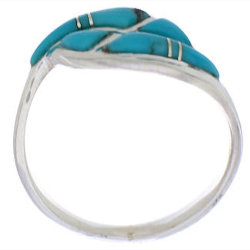 Turquoise Southwest Sterling Silver Ring Size 6-3/4 WX40965