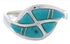 Turquoise Jewelry Authentic Sterling Silver Ring Size 5 WX41045
