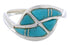 Turquoise Southwest Authentic Sterling Silver Jewelry Ring Size 5-1/4 AX87742