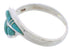 Sterling Silver Turquoise Southwestern Ring Size 5-1/2 WX41054