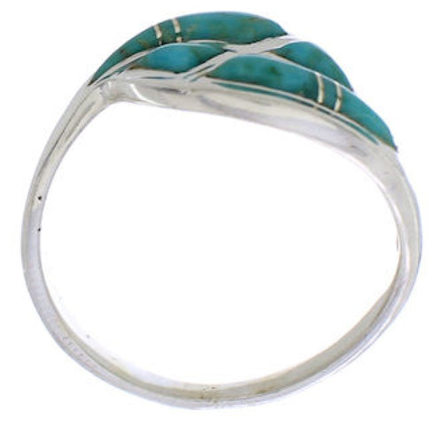 Sterling Silver Turquoise Southwestern Ring Size 5-1/2 WX41054