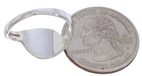 Sterling Silver Turquoise Southwestern Ring Size 5-1/2 WX41054