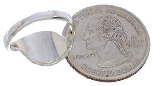 Genuine Sterling Silver Turquoise Ring Size 5-3/4 WX41055