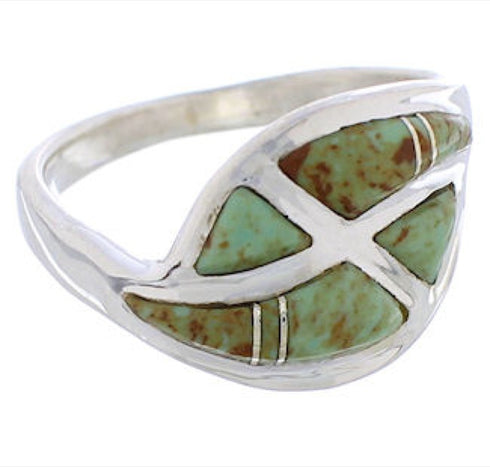 Sterling Silver Jewelry Turquoise Ring Size 4-3/4 WX41074