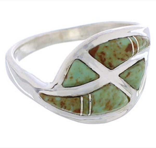 Sterling Silver Jewelry Turquoise Ring Size 4-3/4 WX41074