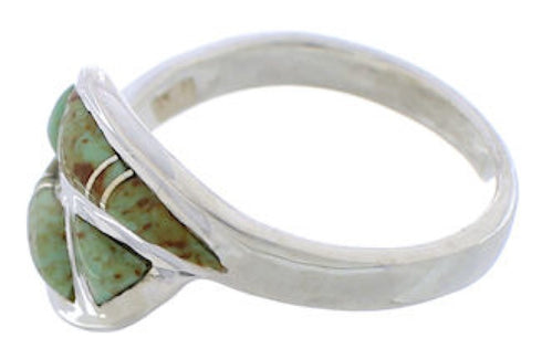 Sterling Silver Jewelry Turquoise Ring Size 4-3/4 WX41074