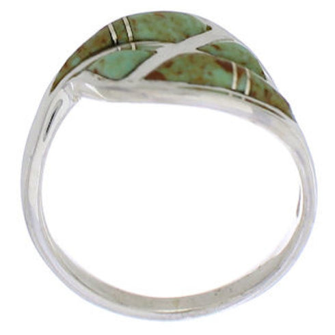 Sterling Silver Jewelry Turquoise Ring Size 4-3/4 WX41074
