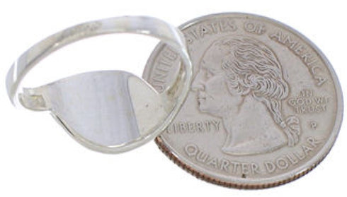 Turquoise Sterling Silver Jewelry Southwestern Ring Size 5-3/4 WX41078