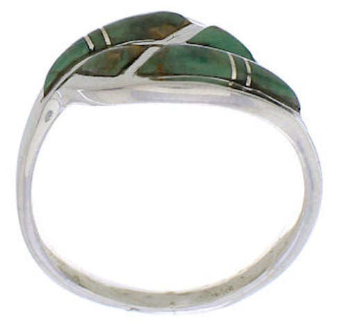 Turquoise Silver Jewelry Southwest Ring Size 5 WX41080