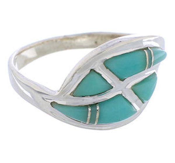 Sterling Silver Southwest Turquoise Ring Size 6-1/4 WX41102