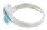 Sterling Silver Southwest Turquoise Inlay Ring Size 5-1/4 WX41103