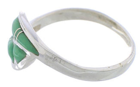 Authentic Sterling Silver Turquoise Southwest Ring Size 6-3/4 WX41107