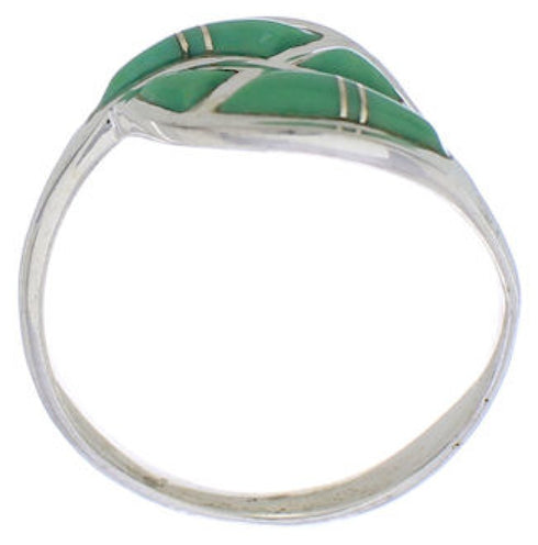 Authentic Sterling Silver Turquoise Southwest Ring Size 6-3/4 WX41107