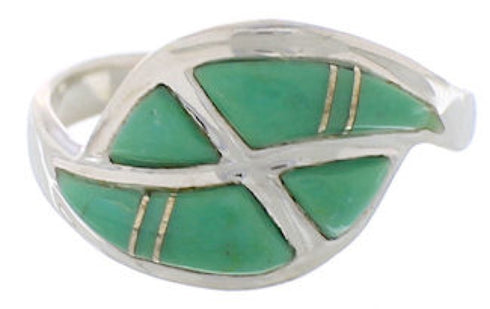Southwest Authentic Sterling Silver Turquoise Ring Size 5-1/4 WX41114
