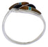 Multicolor Southwestern Sterling Silver Ring Size 4-3/4 WX41261