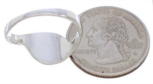 Southwest Multicolor Sterling Silver Ring Size 7-3/4 WX41259