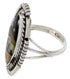 Multicolor Native American Design Silver Ring Size 6-3/4 WX41492