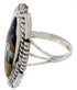 Silver Native American Design Multicolor Ring Size 5-1/2 WX41505
