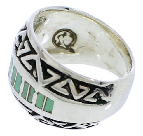 Authentic Sterling Silver Turquoise Ring Size 5-3/4 WX35901