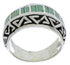 Sterling Silver Southwestern Turquoise Ring Size 5 WX35897