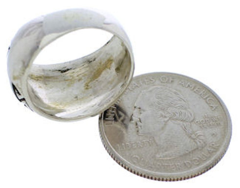 Multicolor Genuine Sterling Silver Southwest Ring Size 8 WX36175