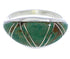 Sterling Silver Turquoise Inlay Southwest Ring Size 5-1/4 ZX36279