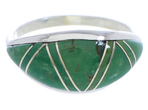 Genuine Sterling Silver Turquoise Southwestern Ring Size 6 ZX36285