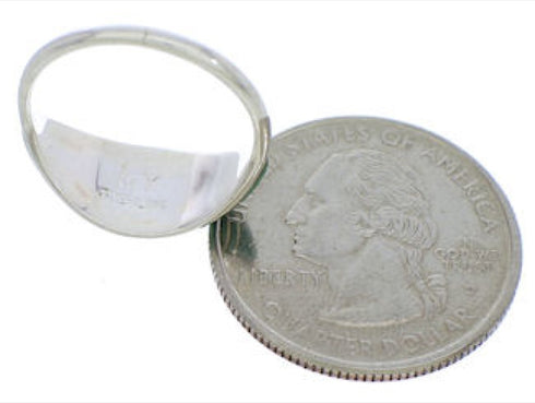 Genuine Sterling Silver Turquoise Southwestern Ring Size 6 ZX36285