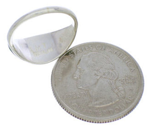 Southwest Jewelry Turquoise Sterling Silver Ring Size 5-1/2 ZX36287