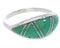 Turquoise And Authentic Sterling Silver Ring Size 4-3/4 ZX36290
